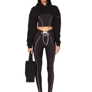 Year of Ours Black set with White Accents. Sold as a set